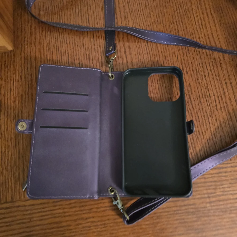 Purple Crossbody Phone Wallet - Picture 5 of 12